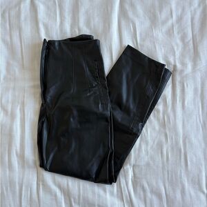 Zara Women’s Pleated Tapered Leather Trouser Pant